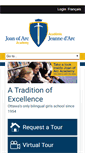 Mobile Screenshot of joanofarcacademy.com